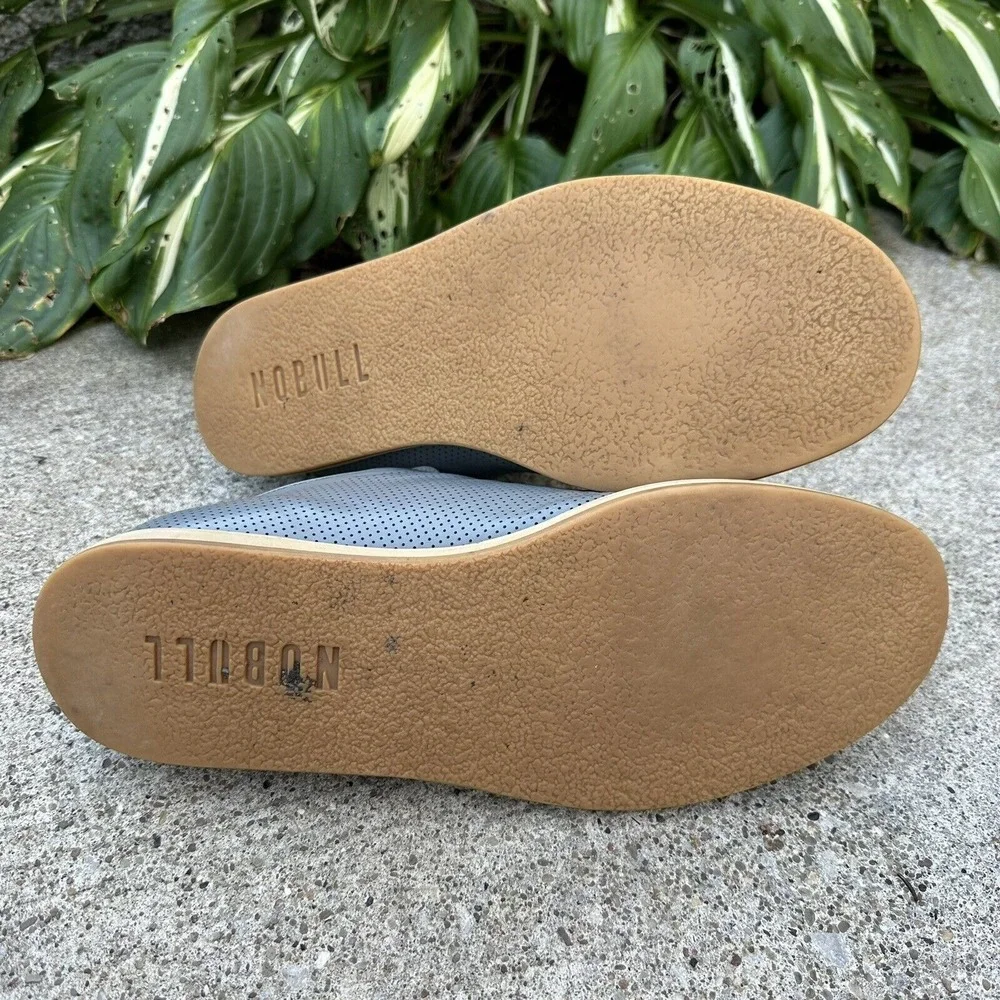Light Blue Perforated Men's Casual Shoe -